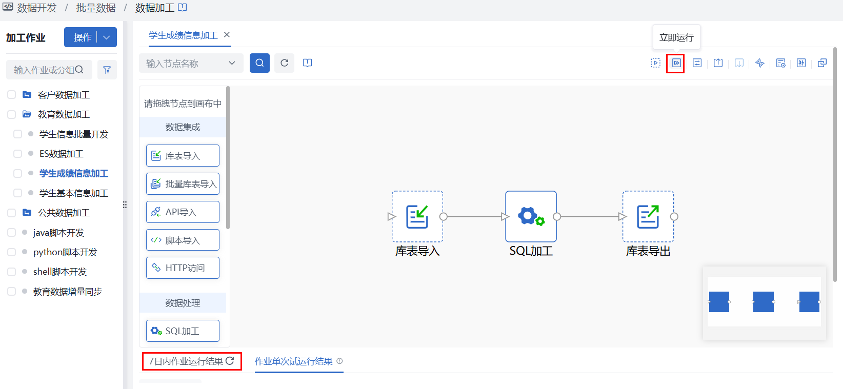 加工作业维护