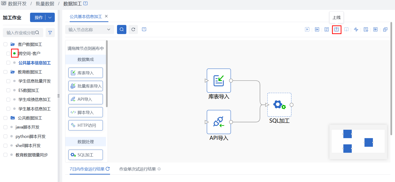 加工作业维护