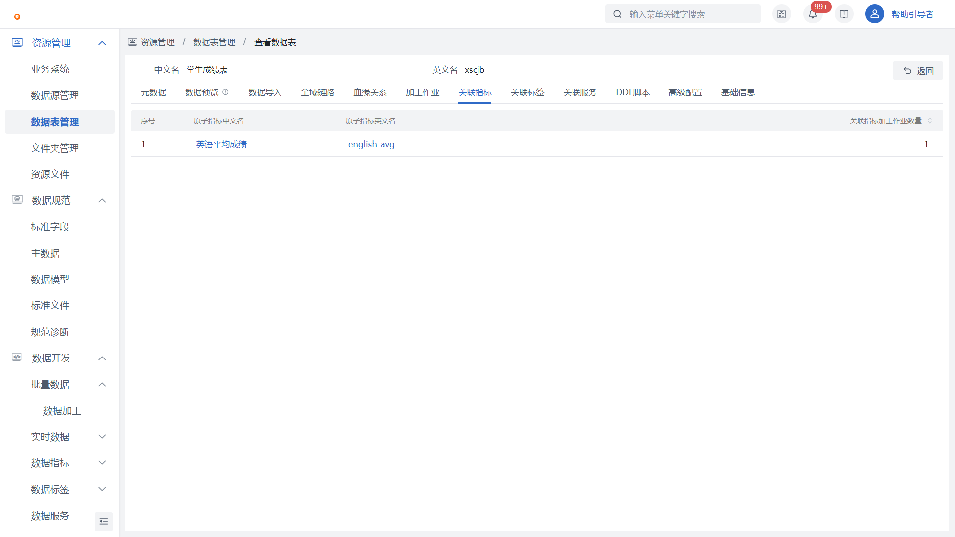 表详情
