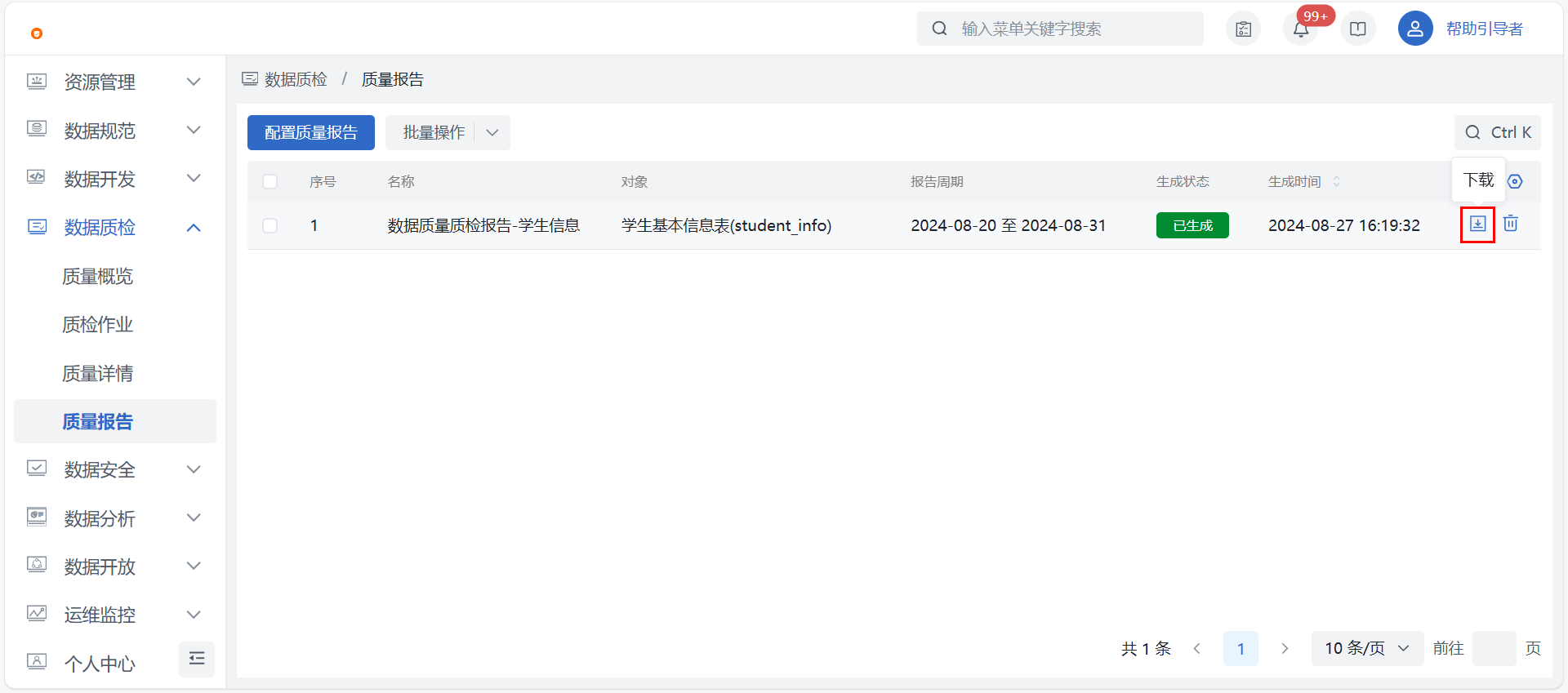 质量报告